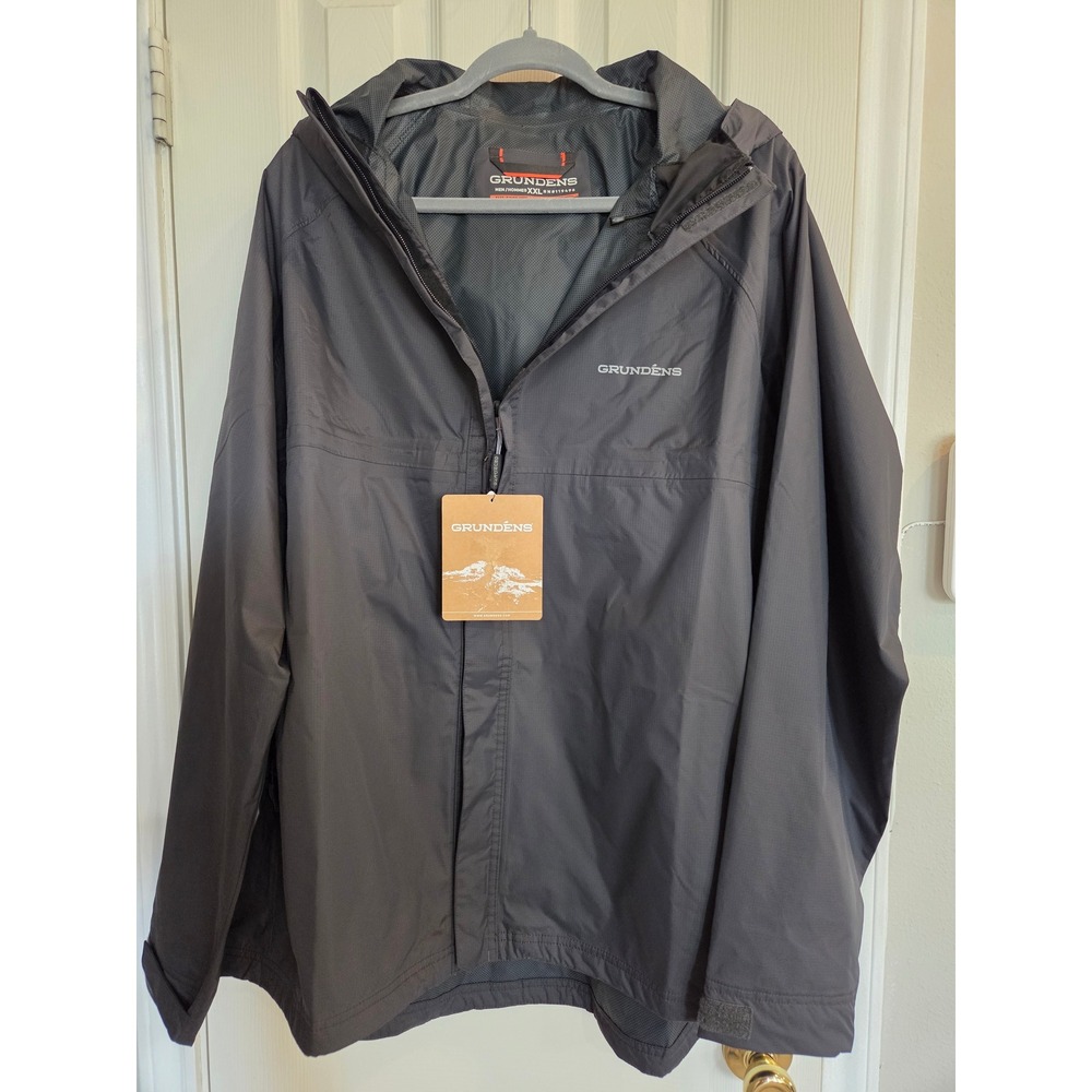 Grundens Mens Charter Gore-Tex Rain Jacket Charcoal Grey XXL 119496 NWT